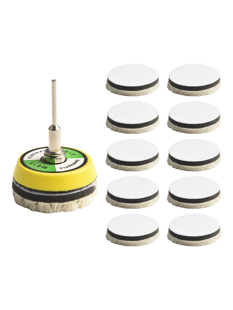 Almohadillas de lana para puli - Polish Pad Set Buffer reseña y precio